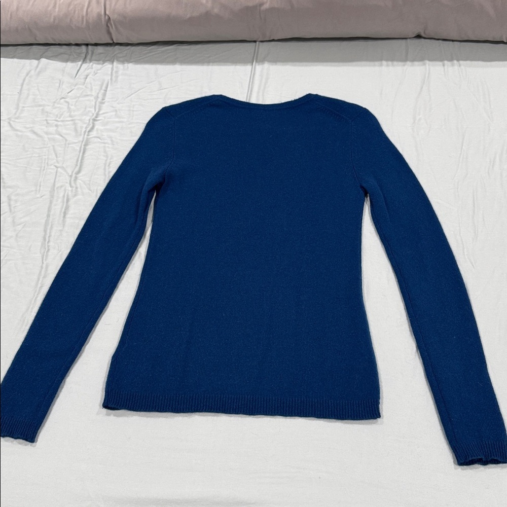 Adrienne Vittadini crew neck 100% cashmere sweater sz S - Picture 5 of 6